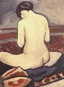 August Macke Sitting Nude with Cushions china oil painting reproduction